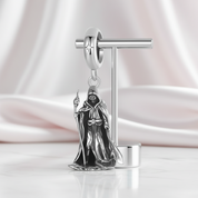 Wand-wielding Grim Reaper Charm-Black Diamonds New York