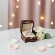 Wood & Guitar String Tungsten Men's Wedding Band-Black Diamonds New York