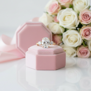 Yellow Gold Oval Cut Diamond Three Stone Engagement Ring-Black Diamonds New York