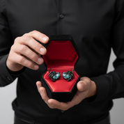 You’ve Got My Heart Forever Gothic Diamond Heart Earrings-Black Diamonds New York