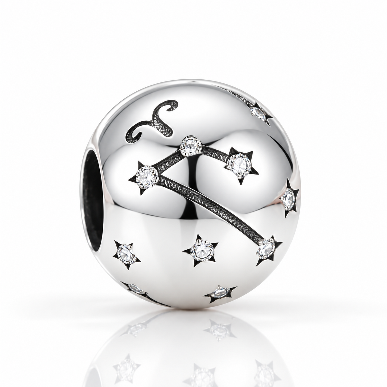 Zodiac Constellation Star Sign Beads-Black Diamonds New York