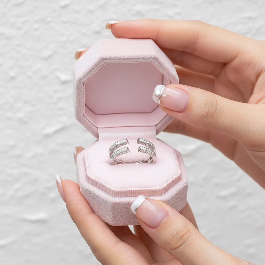 Adjustable Open Guard Diamond Enhancer Wedding Band-Black Diamonds New York