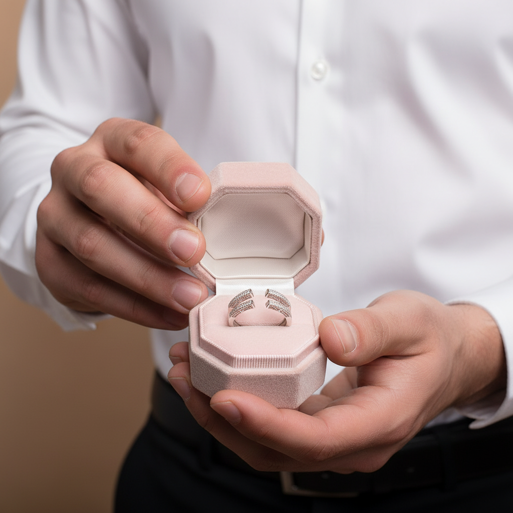 Adjustable Open Guard Diamond Enhancer Wedding Band-Black Diamonds New York