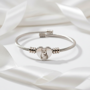 Adjustable Titanium Photo Bracelet-Black Diamonds New York