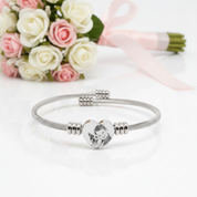 Adjustable Titanium Photo Bracelet-Black Diamonds New York