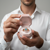 Alchemist 3 Piece Ring Set (Women)- 14k Rose Gold Video Game Inspired Rings-Black Diamonds New York