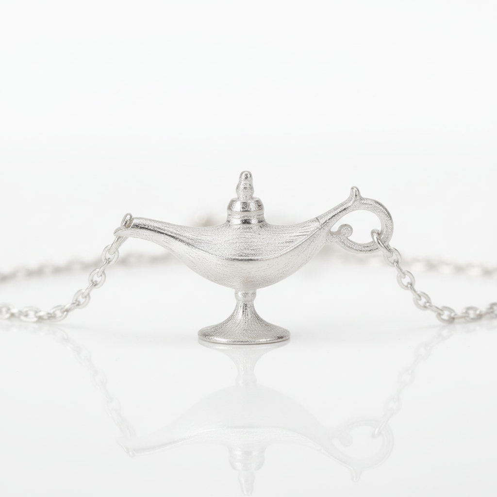Aladdin Lamp Necklace-Black Diamonds New York