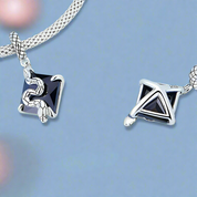 Angel & Devil Charm Bead Series-Black Diamonds New York