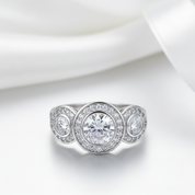 Art Deco 2.50ct Diamond Option Engagement Ring-Black Diamonds New York