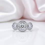 Art Deco 2.50ct Diamond Option Engagement Ring-Black Diamonds New York