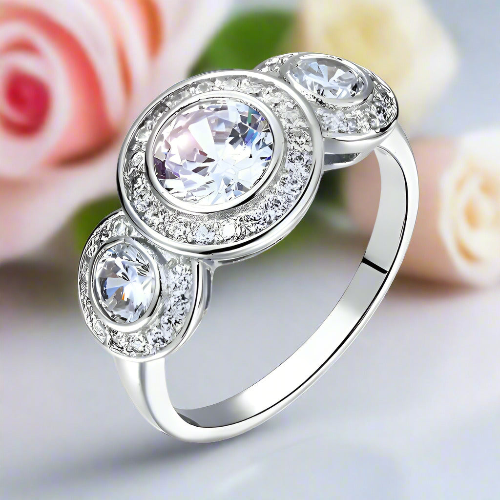 Art Deco 2.50ct Diamond Engagement Ring-Black Diamonds New York