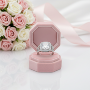 Art Deco 4.0 ct Cushion-Cut Diamond Option Engagement Ring-Black Diamonds New York