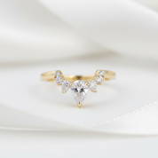 Art Deco Women's Wedding Band-Black Diamonds New York