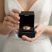 Assasin's Promise Ring Band (Unisex)- 14k Yellow Gold Video Game Inspired Rings-Black Diamonds New York