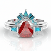 Assasin's Romance Engagement Ring (Women)- 14k Yellow Gold Video Game Inspired Rings-Black Diamonds New York