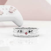 Assasin's Romance (Unisex)- 14k Yellow Gold Video Game Inspired Rings-Black Diamonds New York