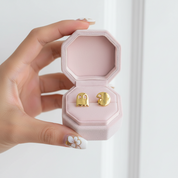 Asymmetric Little Devil Stud Earrings-Black Diamonds New York