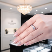 Baguette Cut Men's Wedding Band-Black Diamonds New York