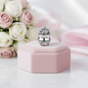 Ball of Yarn Charm with Pink Diamond Option-Black Diamonds New York