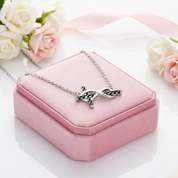 Black Certified Moissanite Infinity Cross Pendant Necklace-Black Diamonds New York