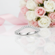 Single Stackable Curve Diamond Ring-Black Diamonds New York