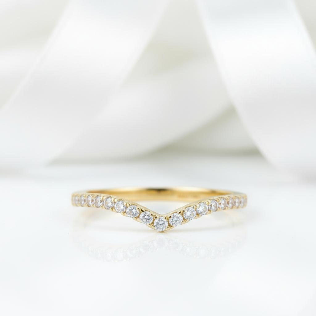 Single Stackable Curve Diamond Ring-Black Diamonds New York