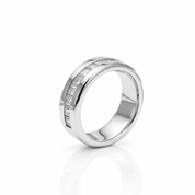 Half Eternity Diamond Option Wedding Band-Black Diamonds New York
