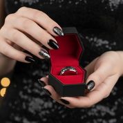 Gothic Skull Ring Band-Black Diamonds New York