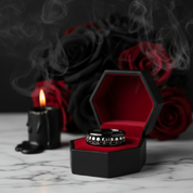 Gothic Skull Ring Band-Black Diamonds New York