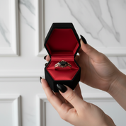 Beautiful In My Eyes- Black Diamond Option Marquise Cut 14K White Gold Gothic Wedding Ring-Black Diamonds New York