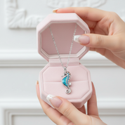 Beautiful Seahorse Pendant Necklace-Black Diamonds New York