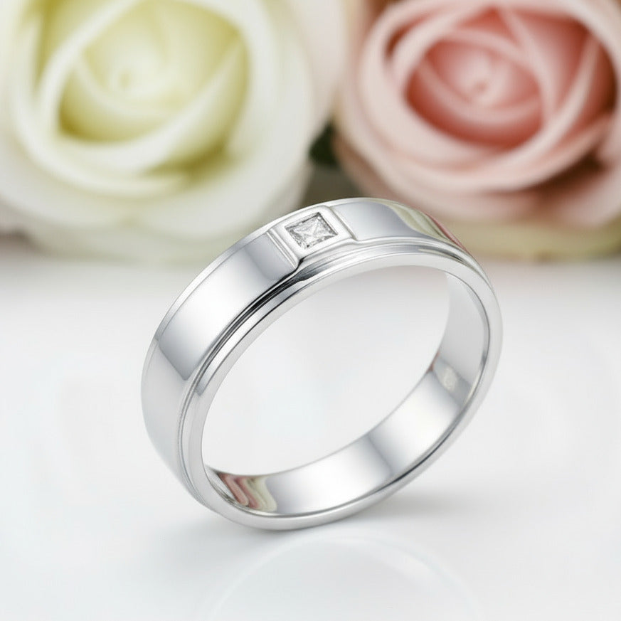 Bezel Setting Men's Ring-Black Diamonds New York