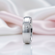 Bezel Setting Men's Ring-Black Diamonds New York