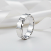 Bezel Setting Men's Ring-Black Diamonds New York