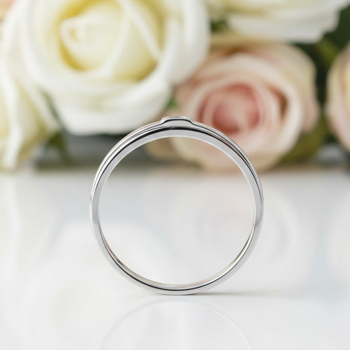 Bezel Setting Men's Ring-Black Diamonds New York