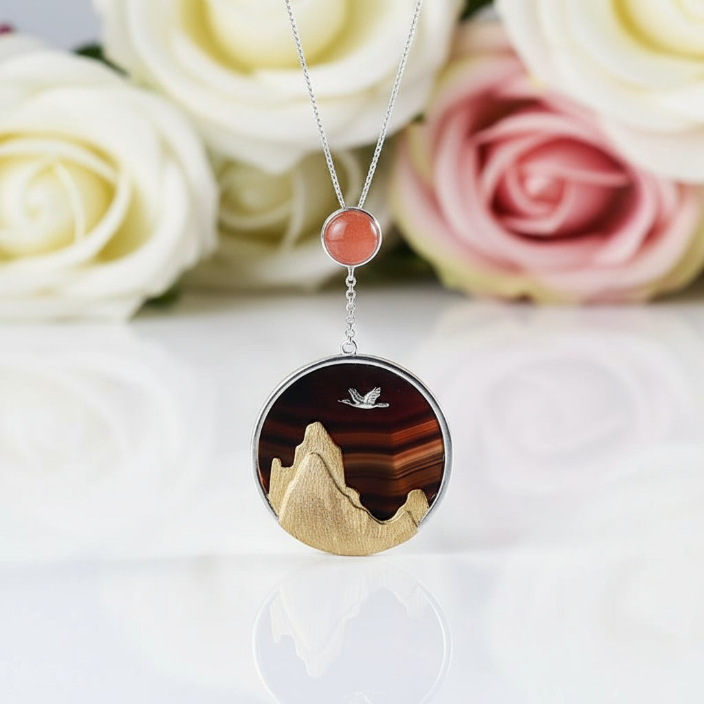 Bird in the Sunset Pendant-Black Diamonds New York
