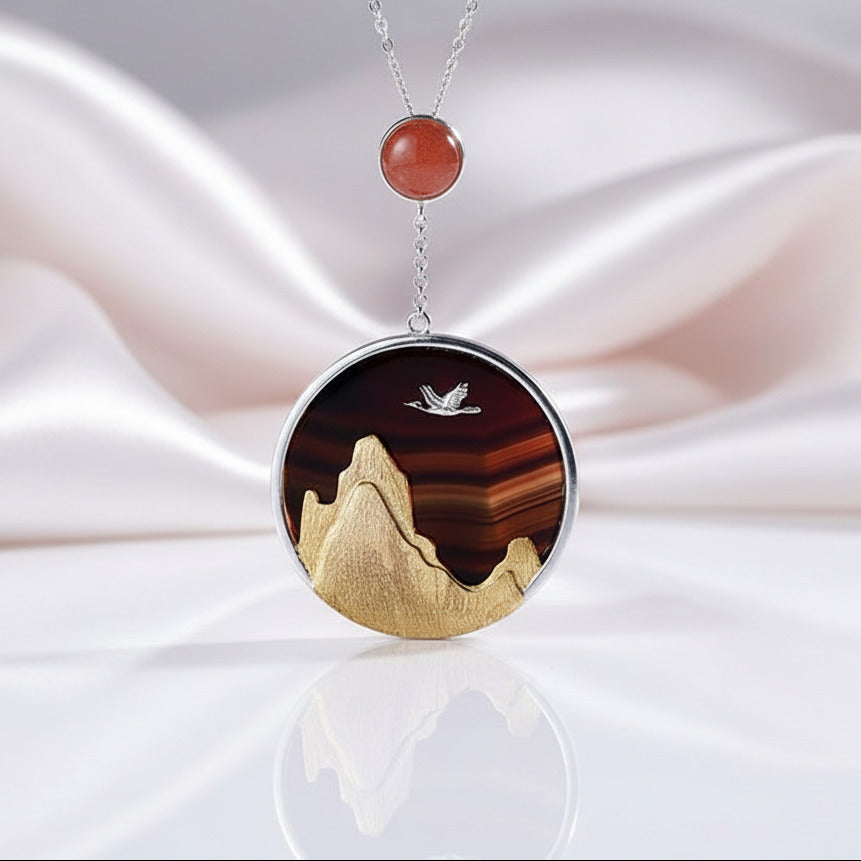 Bird in the Sunset Pendant-Black Diamonds New York