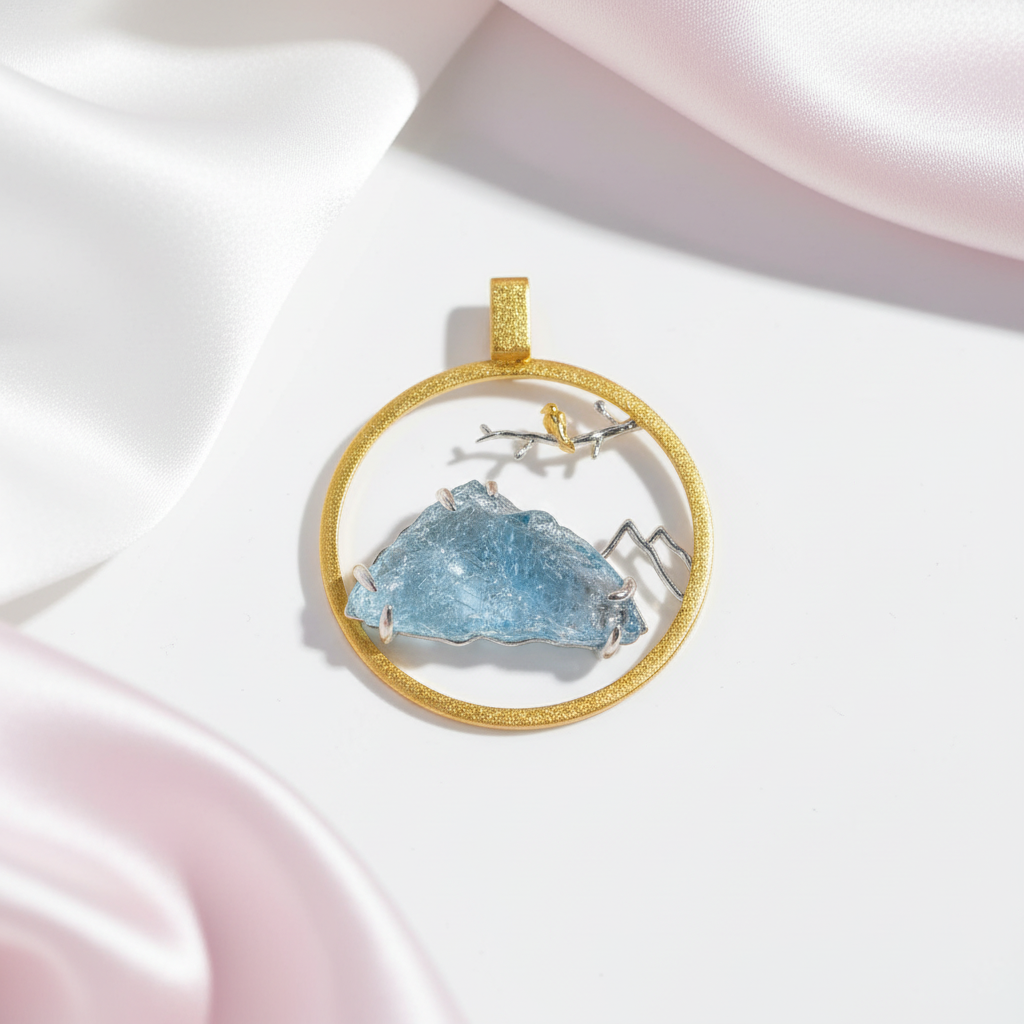 Bird Whisper Pendant-Black Diamonds New York