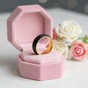 Black Brushed 8mm Tungsten Men's Wedding Band-Black Diamonds New York