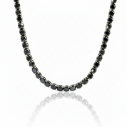 Black Diamond Option Tennis Necklace-Black Diamonds New York
