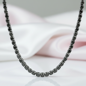 Black Diamond Tennis Necklace-Black Diamonds New York