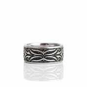 Black Diamond Option Tiger Pattern Ring Band-Black Diamonds New York