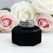 Black Diamond Tiger Pattern Ring Band-Black Diamonds New York