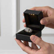 Black Diamond Option Tiger Pattern Ring Band-Black Diamonds New York