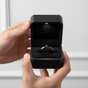 Black Dome Tungsten Carbide Men's Wedding Band-Black Diamonds New York