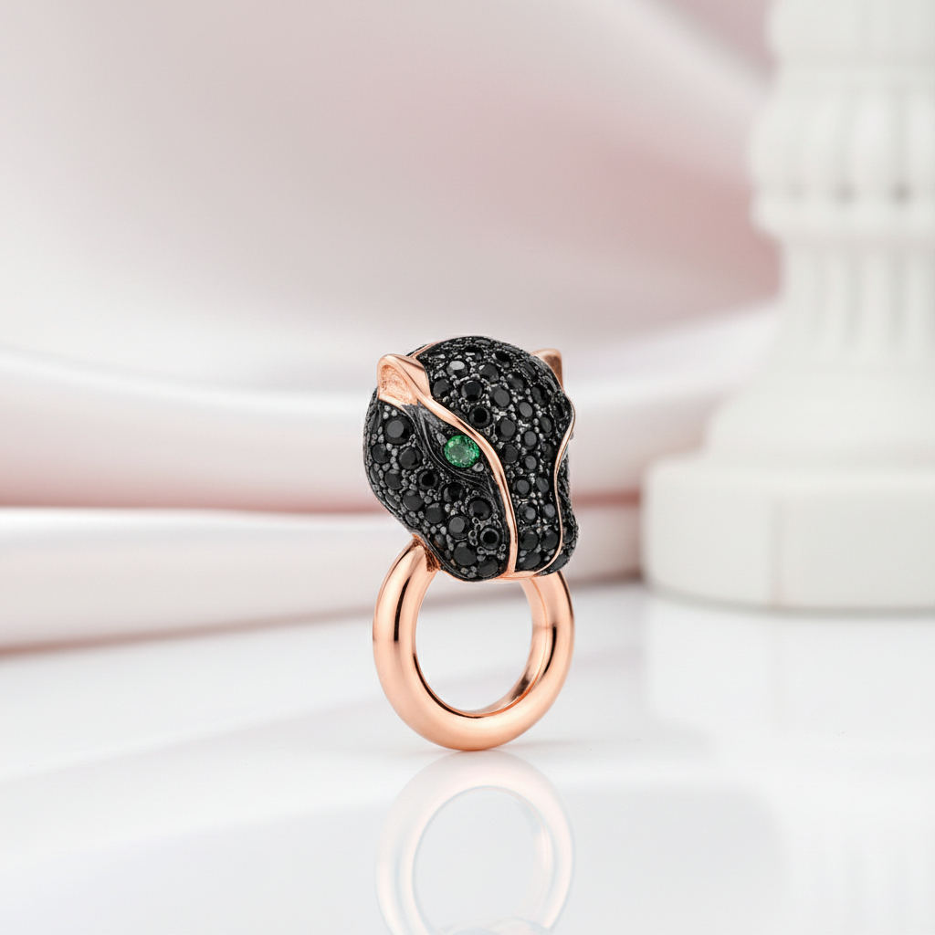 Black Leopard Jewelry Set-Black Diamonds New York