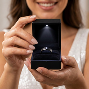 Black Matte Titanium Men's Wedding Band-Black Diamonds New York