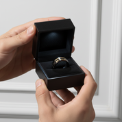 Black Punk Titanium Men's Wedding Band-Black Diamonds New York