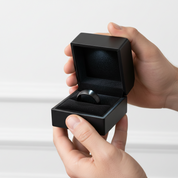 Black Punk Tungsten Men's Wedding Band-Black Diamonds New York
