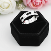 Black Round Cut Diamond Band-Black Diamonds New York